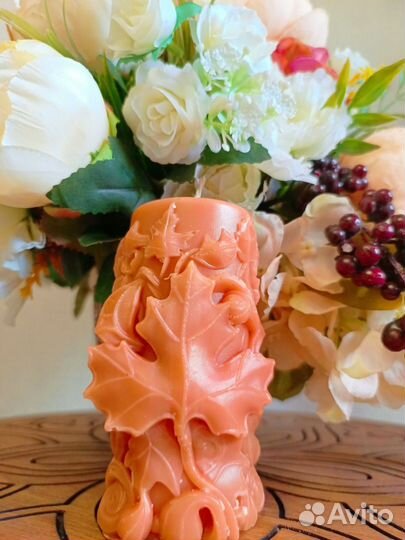 Свечи интерьерные натуральные