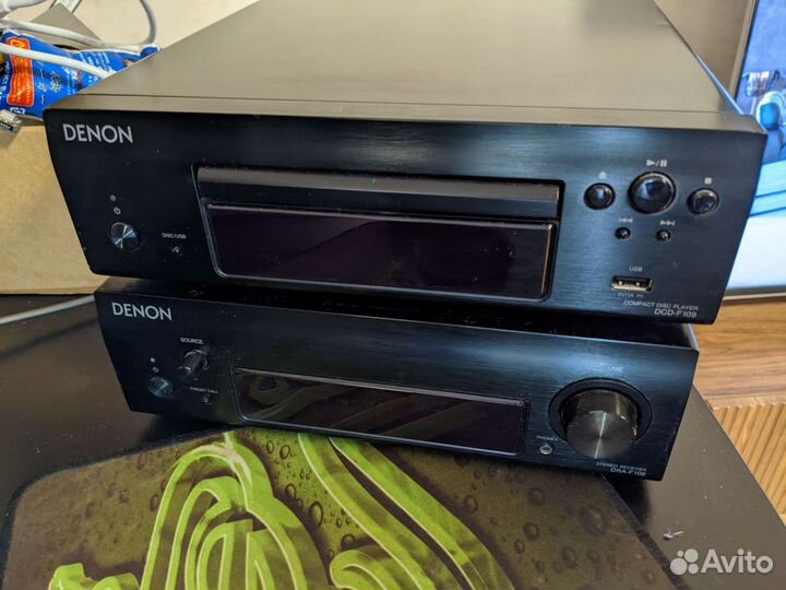 Ресивер Denon dra-f109+ сд проигрыватель dcd-f109