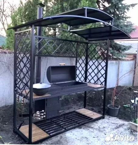 Мангал С печкой под казан