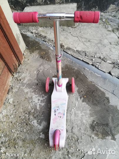 Самокат детский трехколесный бу