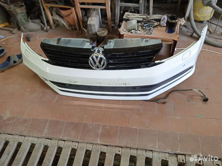 Передний бампер Volkswagen jetta 6 рестайлинг 2016