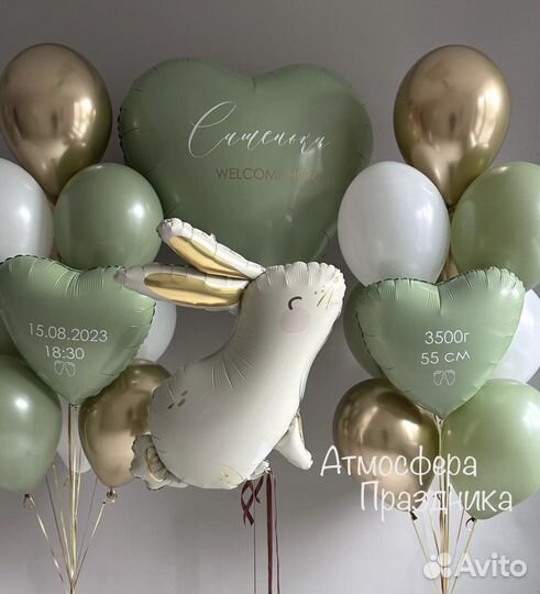 Гелиевые шары с доставкой на выписку