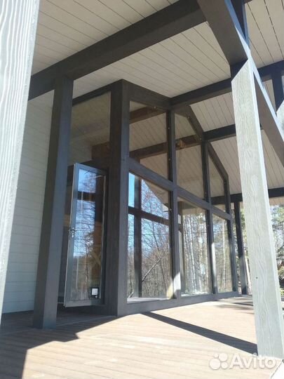 Панорамное остекление (безрамное остекление)