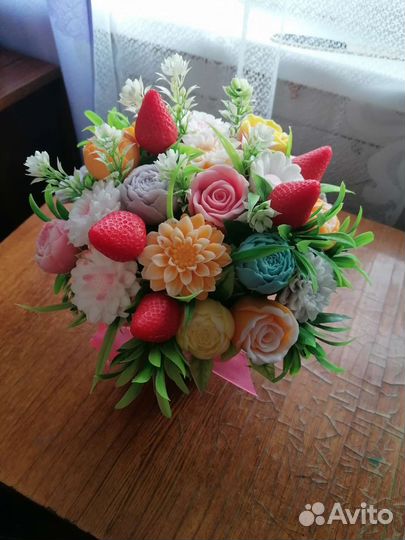 Букеты цветов из мыла