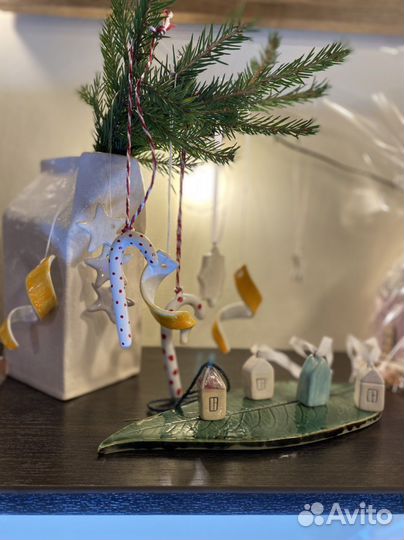 Ёлочные игрушки. Керамика ручной работы