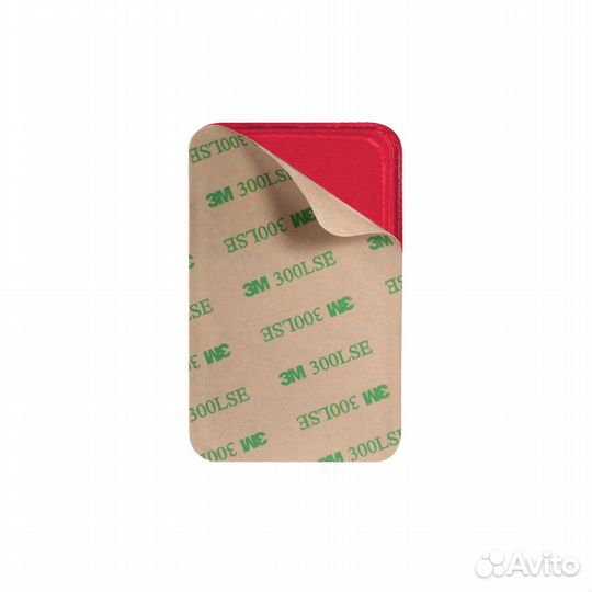 Чехол-накладка для карт на смартфон лайкра (red)