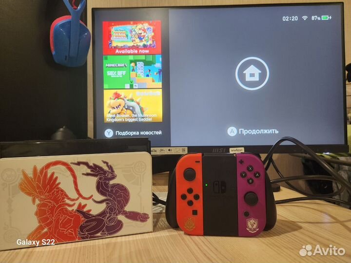 Nintendo Switch oled непрошитая с играми