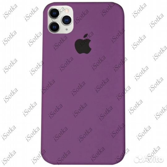 Чехол Apple iPhone 11 Pro Silicone Case (баклажан)