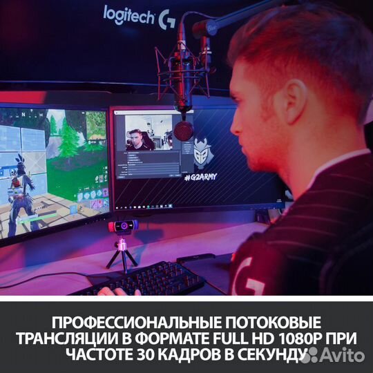 Веб-камера Logitech Pro Stream Webcam C922 (новая)