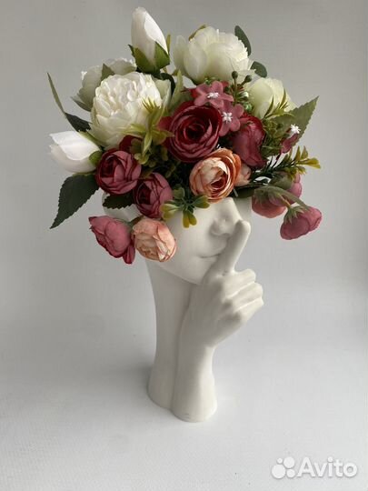 Декоративная ваза кашпо Тишина