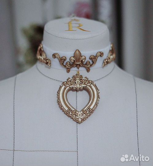 Чокер с сердцем (ручная работа)