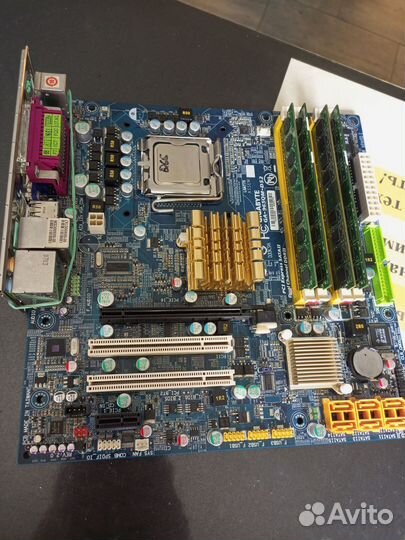 Комgлект lga 775 плата Q965+ Q6600 + 8Gb ddr2