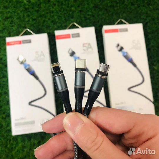 Магнитный Кабель Быстрая зарядка 5A 1m