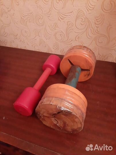 Гантели разборные бу. Одни для ребёнка, другие п