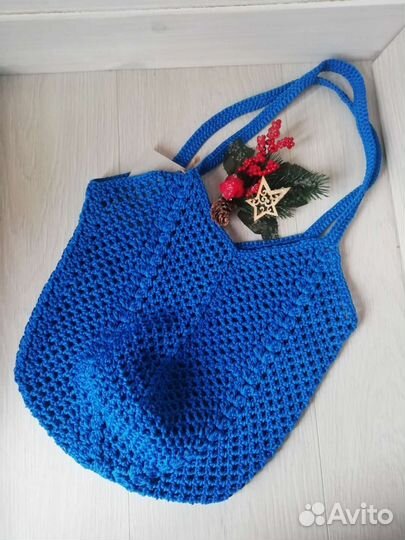 Сумка авоська, Сумка вязаная, Сумка