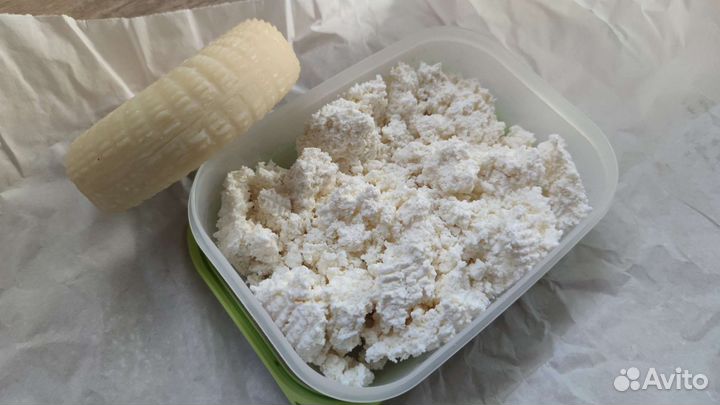 Козье молоко, творог, сыр Моцарелла и Российский