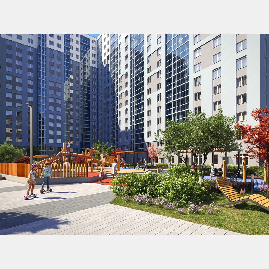 1-к. квартира, 43,3 м², 3/19 эт.