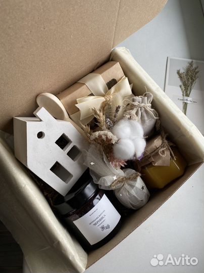 Подарочный набор с подсвечником «Домик»