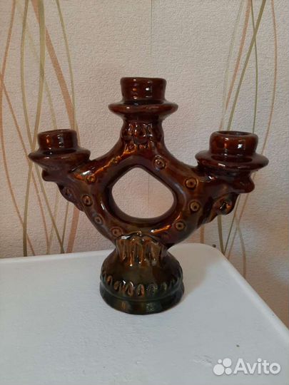 Подсвечник СССР керамика