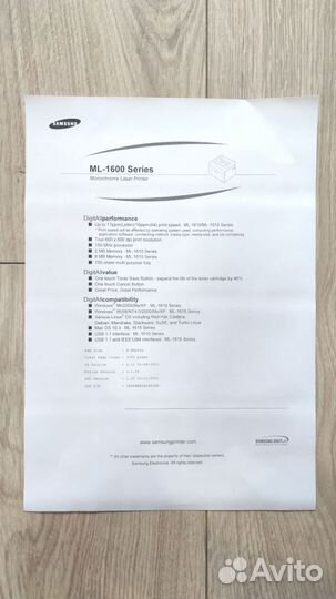 Принтер Samsung ml1615