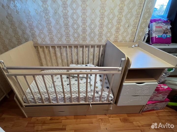 Кроватка трансформер для новорожденных