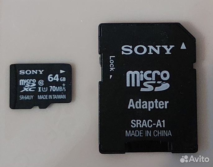 Карта памяти MicroSD 64gb sony
