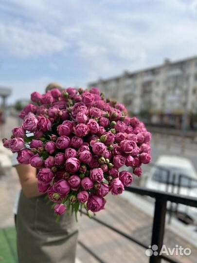 Цветы кустовые розы и букеты с доставкой