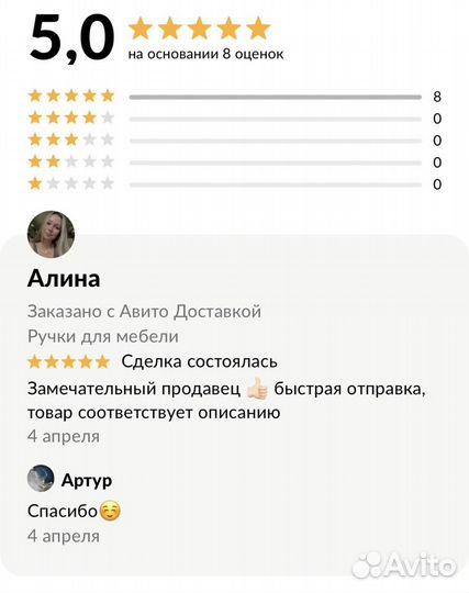 Мебельные ручки