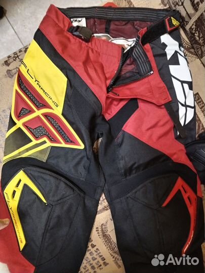 Мотоштаны fly racing + мото наколенники (s/m)