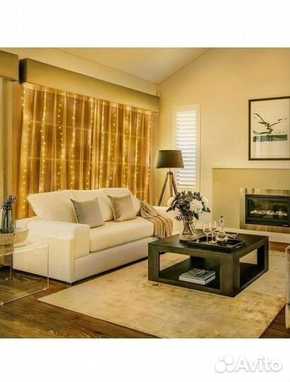 Гирлянда штора занавес