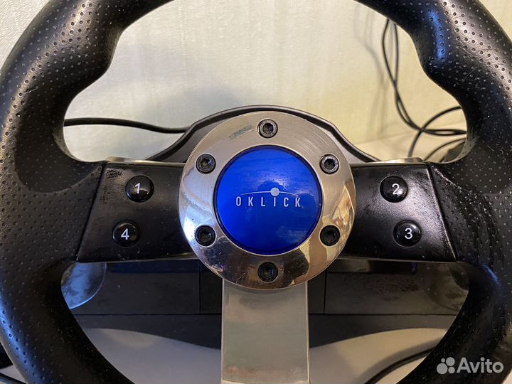 Игровой руль с педалями для пк