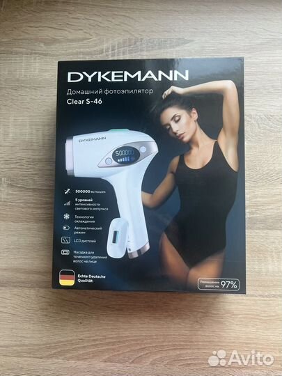 Домашний фотоэпилятор Dykemann Clear S-46