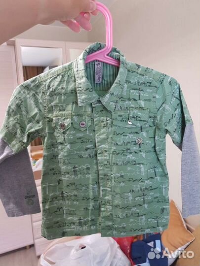 Одежда пакетом примерно на 90 - 100см