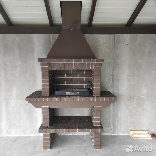 Печи барбекю из кирпича / Барбекю комплексы