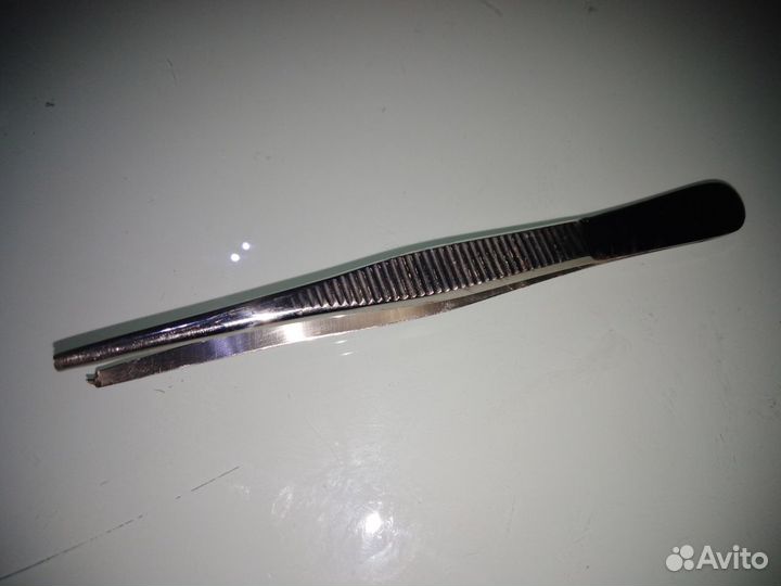 Пинцет медицинский. Старинный. Клеймо