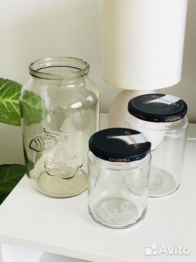 Банки стеклянные: 0,7л 0,5л 0,45л 0,37л 0,25л