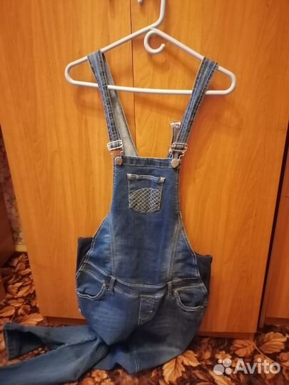 Джинсовый комбинезон для беременных