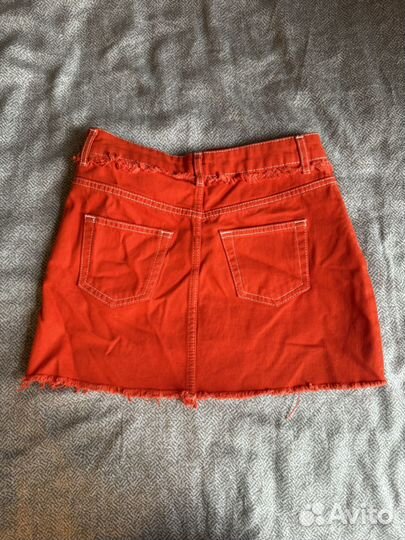 Джинсовая мини юбка