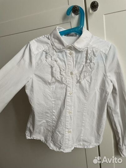Блузки рубашки для школы 128-134