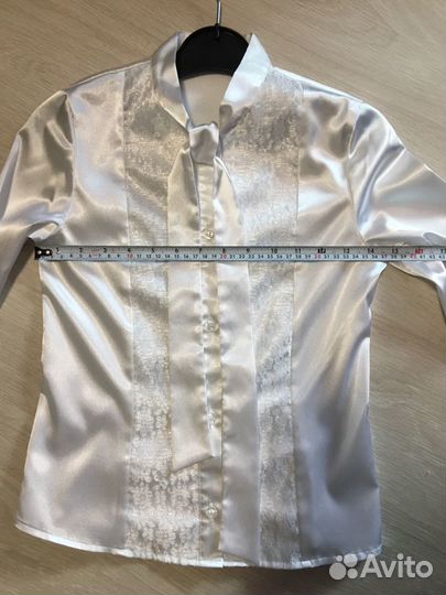Блузка атласная рост 152