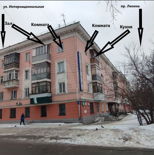 3-к. квартира, 59,6 м², 4/4 эт.