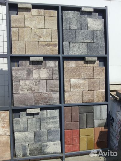 Тротуарная плитка брусчатка колормикс 40мм