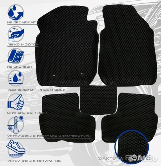 3D коврики ева Mitsubishi Montero Sport 3 1+2