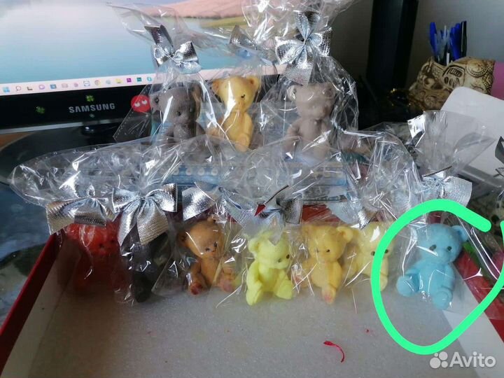 Зайки,мишки из мыла