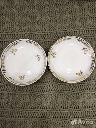 Блюдца чайные СССР Дулево