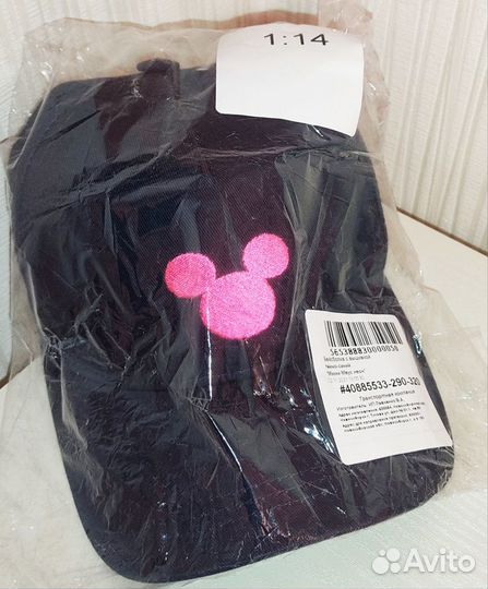 Бейсболка Минни-Маус неон / кепка Микки-Маус