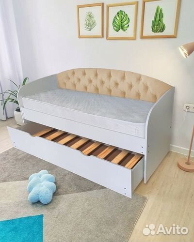 Кровать мягк спинка трансформер лдсп от 2х лет