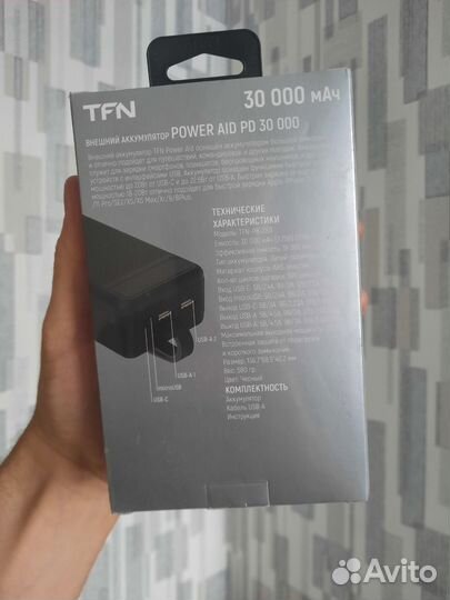 Внешний аккумулятор TFN 30000 мАч