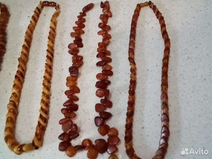Бусы из янтаря СССР