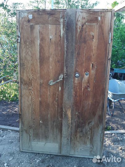 Дверь входная деревянная бу